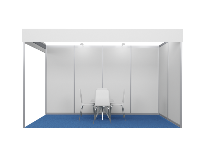 Угловой стенд 8 м²