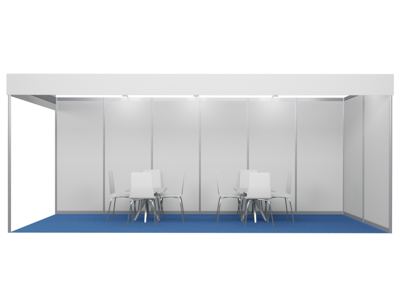 Угловой стенд 12 м²